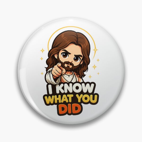 Item preview, I Know What You Did Funny Jesus Meme designed and sold by RetroPop23.