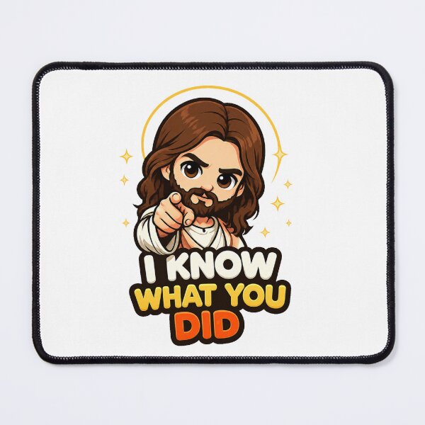 Item preview, I Know What You Did Funny Jesus Meme designed and sold by RetroPop23.