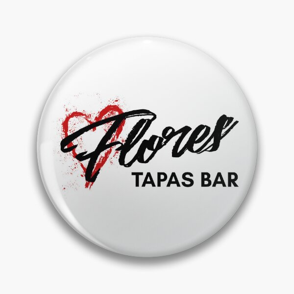 Item preview, Flores Tapas Bar Distressed Red Heart Logo designed and sold by kimbhar.