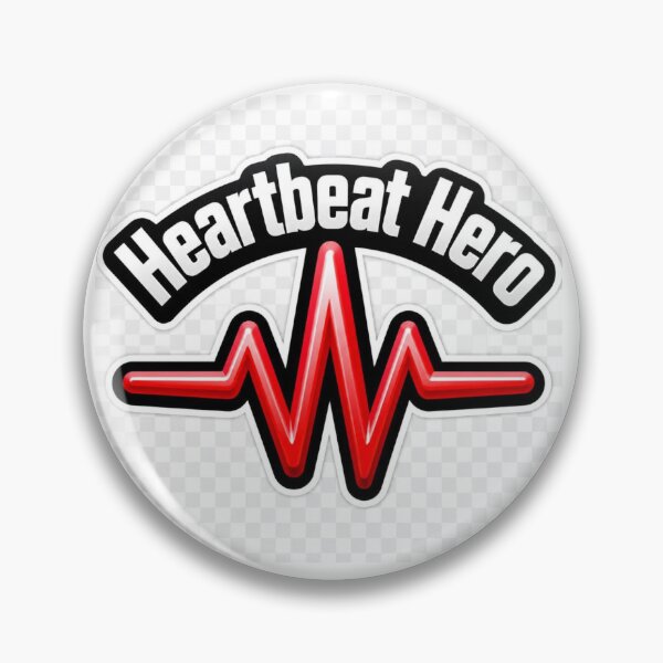 Item preview, Heartbeat Hero Medical Doctor Nurse Heart ECG Healthcare Die-Cut Sticker designed and sold by MR4me.