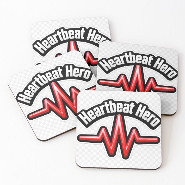Item preview, Heartbeat Hero Medical Doctor Nurse Heart ECG Healthcare Die-Cut Sticker designed and sold by MR4me.