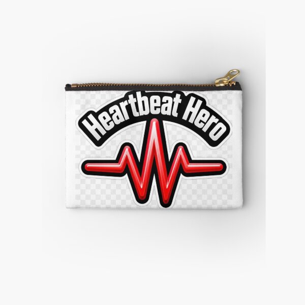 Item preview, Heartbeat Hero Medical Doctor Nurse Heart ECG Healthcare Die-Cut Sticker designed and sold by MR4me.