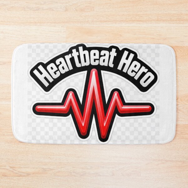 Item preview, Heartbeat Hero Medical Doctor Nurse Heart ECG Healthcare Die-Cut Sticker designed and sold by MR4me.
