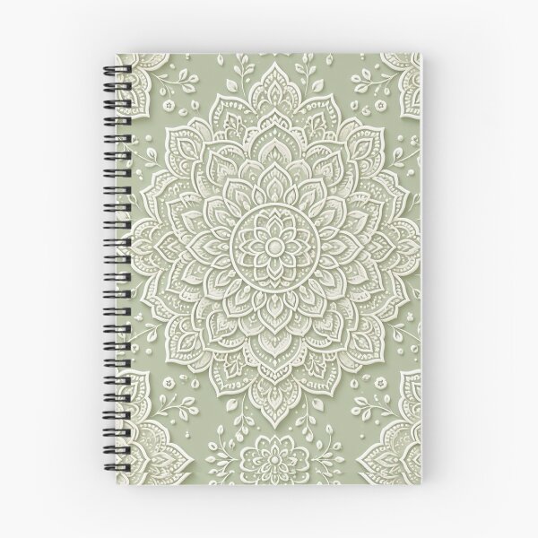Item preview, Elegance Sage Green Embossed Floral Mandala Pattern Throw Blanket designed and sold by FestivityFinds.
