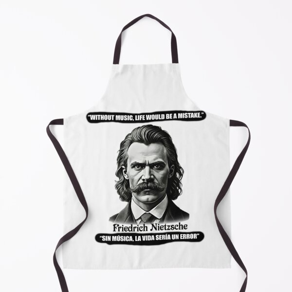 Item preview, Friedrich Nietzsche Quote | "Without Music, Life Would Be a Mistake" | Philosophy Music Art Bilingual ES/EN designed and sold by Alchemy Forge.