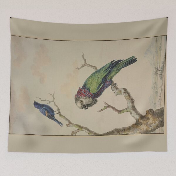 Item preview, A Green Parrot with a Red Ruff and a Blue Raven by Jabes Heenck designed and sold by Amanda1775.