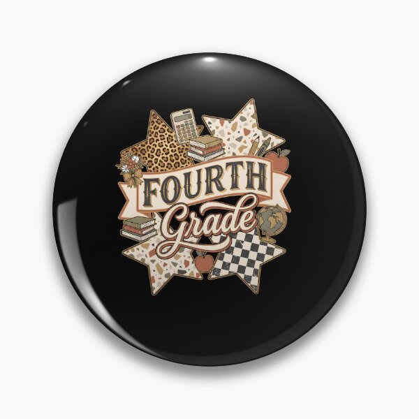 Item preview, Fourth Grade Coquette Leopard Star Back to School Design designed and sold by Canvas Vibe Studio.