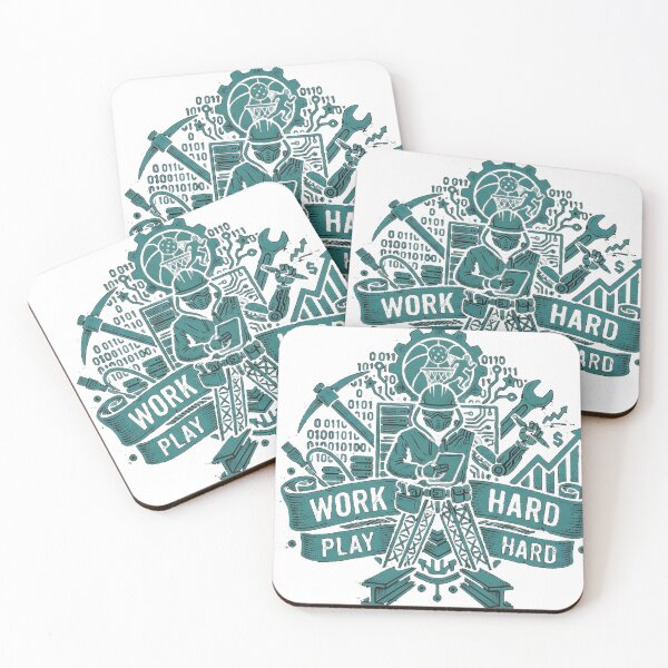 Item preview, Work Hard Play Hard designed and sold by abotello77.