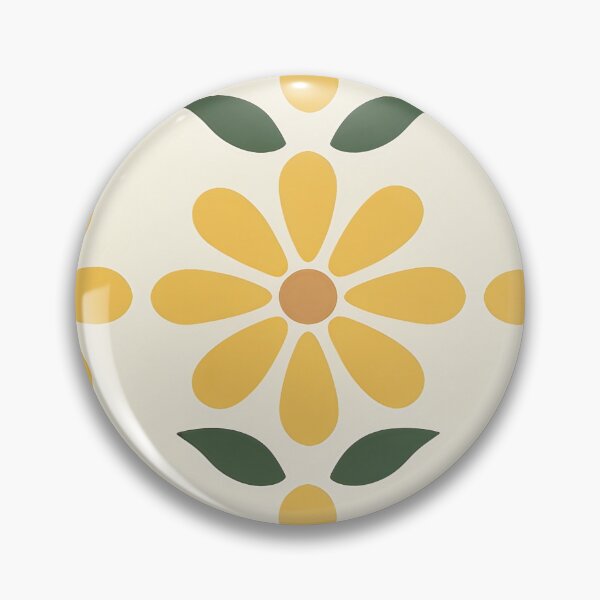 Item preview, Vintage Mid Century Modern Yellow Daisy Floral Pattern Throw Blanket designed and sold by FestivityFinds.