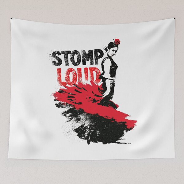 Item preview, Passionate Flamenco Performance Rhythmic Street Paint Art designed and sold by EdvvinStudios.