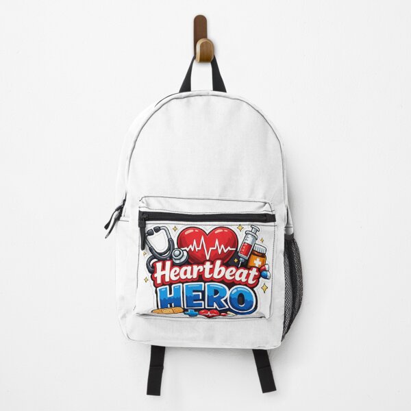 Item preview, Heartbeat Hero Medical Doctor Nurse Heart ECG Healthcare designed and sold by MR4me.