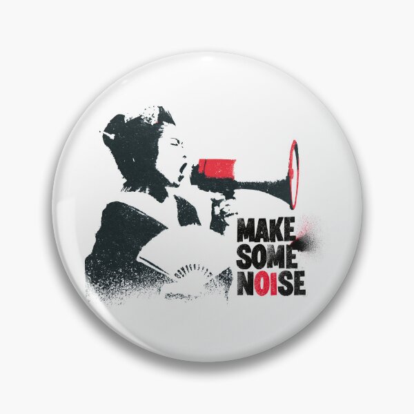 Item preview, Rebellious Geisha Shouting Into Modern Megaphone Design designed and sold by EdvvinStudios.