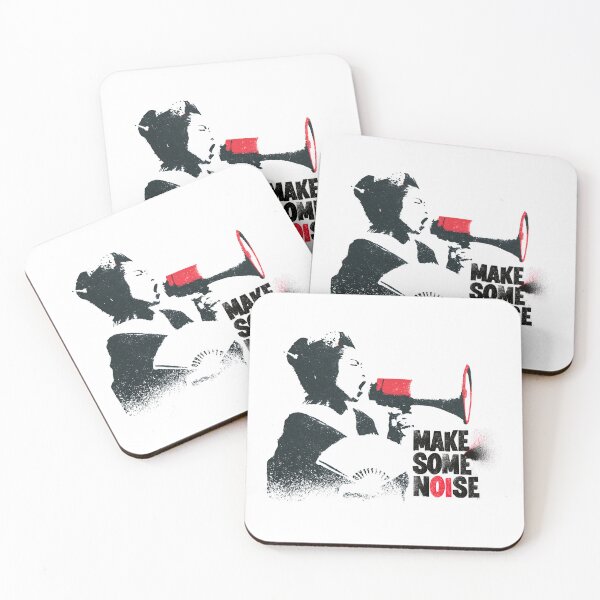 Item preview, Rebellious Geisha Shouting Into Modern Megaphone Design designed and sold by EdvvinStudios.