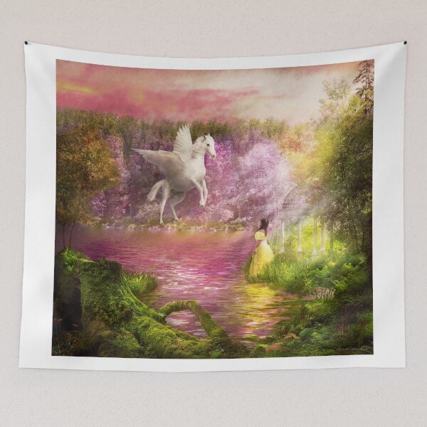 Item preview, Fantasy - Pegasus - The enchanted garden designed and sold by Mike Savad Photography.