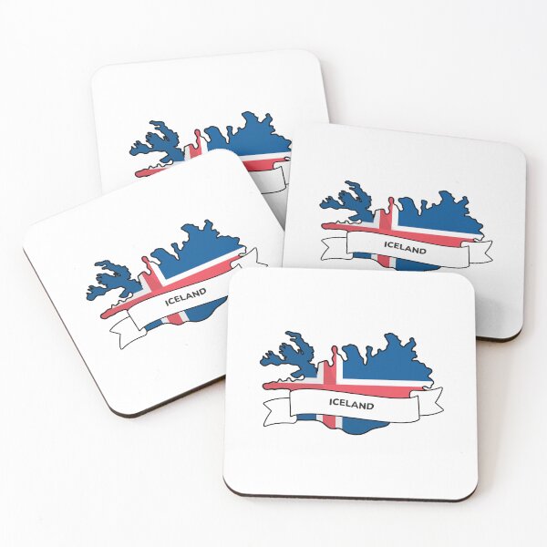 Item preview, Iceland Map Flag Silhouette Graphic designed and sold by Travel.Art.