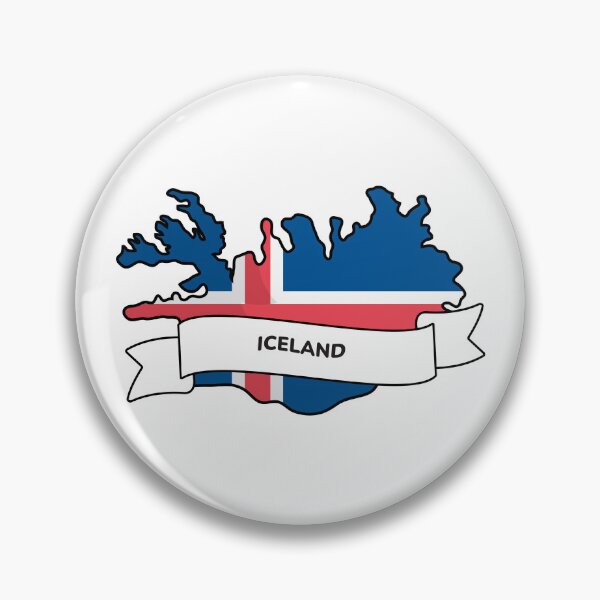 Item preview, Iceland Map Flag Silhouette Graphic designed and sold by Travel.Art.