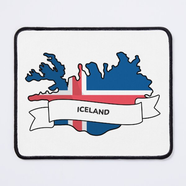 Item preview, Iceland Map Flag Silhouette Graphic designed and sold by Travel.Art.