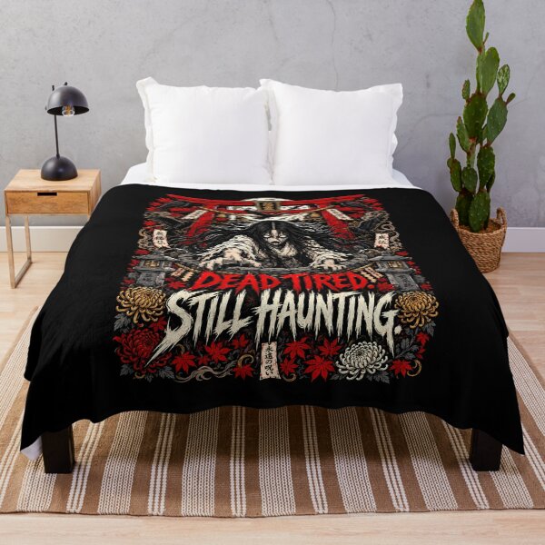 Item preview, Dead Tired Still Haunting Japanese Ghost Metal Shirt designed and sold by Tong4130.