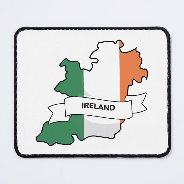 Item preview, Ireland Map Flag Silhouette Graphic designed and sold by Travel.Art.