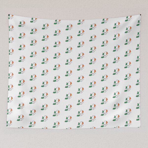 Item preview, Ireland Map Flag Silhouette Graphic designed and sold by Travel.Art.