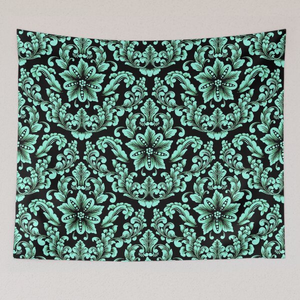 Item preview, Damask in Teal designed and sold by ViaARTfactory.