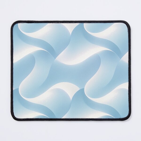 Item preview, Abstract 3D Blue and White Wavy Waves Seamless Pattern iPhone Case designed and sold by FestivityFinds.