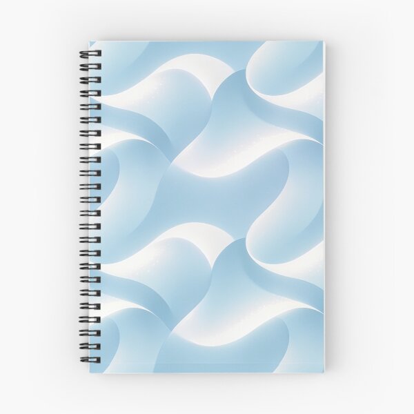 Item preview, Abstract 3D Blue and White Wavy Waves Seamless Pattern iPhone Case designed and sold by FestivityFinds.