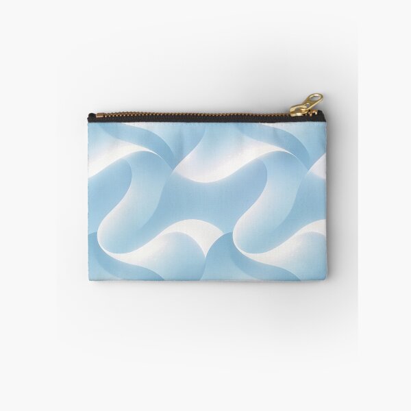 Item preview, Abstract 3D Blue and White Wavy Waves Seamless Pattern iPhone Case designed and sold by FestivityFinds.