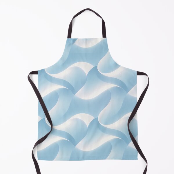 Item preview, Abstract 3D Blue and White Wavy Waves Seamless Pattern iPhone Case designed and sold by FestivityFinds.
