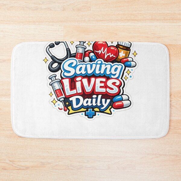 Item preview, Saving Lives Daily Doctor Nurse Healthcare Medical Hero Die-Cut designed and sold by MR4me.