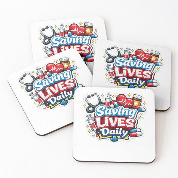 Item preview, Saving Lives Daily Doctor Nurse Healthcare Medical Hero Die-Cut designed and sold by MR4me.