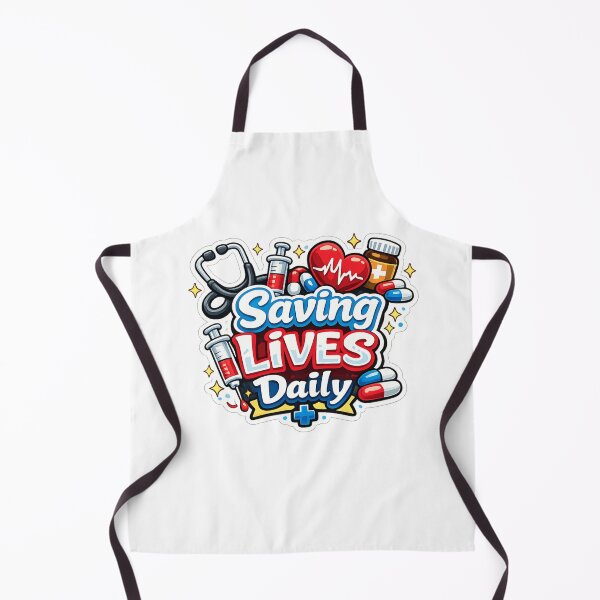 Item preview, Saving Lives Daily Doctor Nurse Healthcare Medical Hero Die-Cut designed and sold by MR4me.