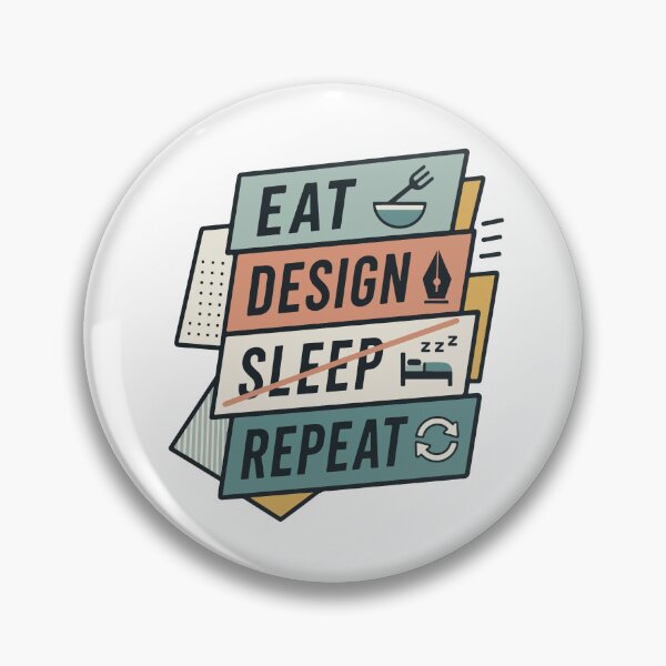 Item preview, Eat Design Sleep Repeat - Architect & Designer Motivation Sticker designed and sold by the--artisans.