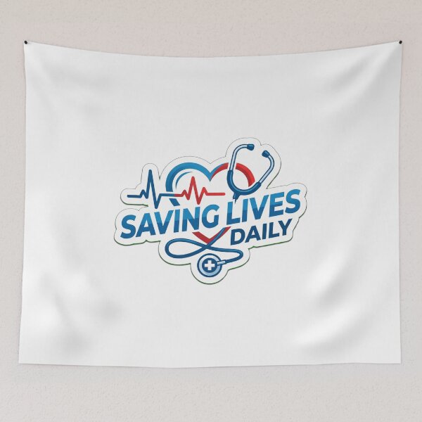 Item preview, Saving Lives Daily Doctor Nurse Healthcare Medical Hero  designed and sold by MR4me.