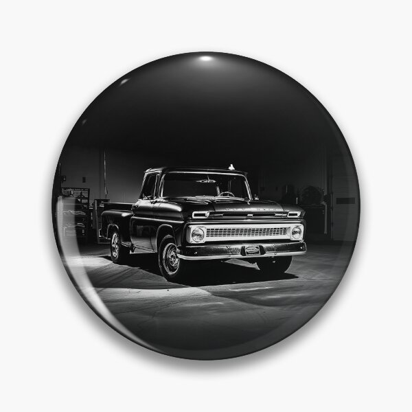 Item preview, Classic Vintage Pickup Truck Black and White Garage Art designed and sold by inkoutninja.