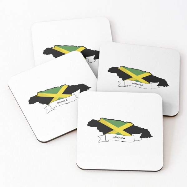 Item preview, Jamaica Map Flag Silhouette Graphic designed and sold by Travel.Art.