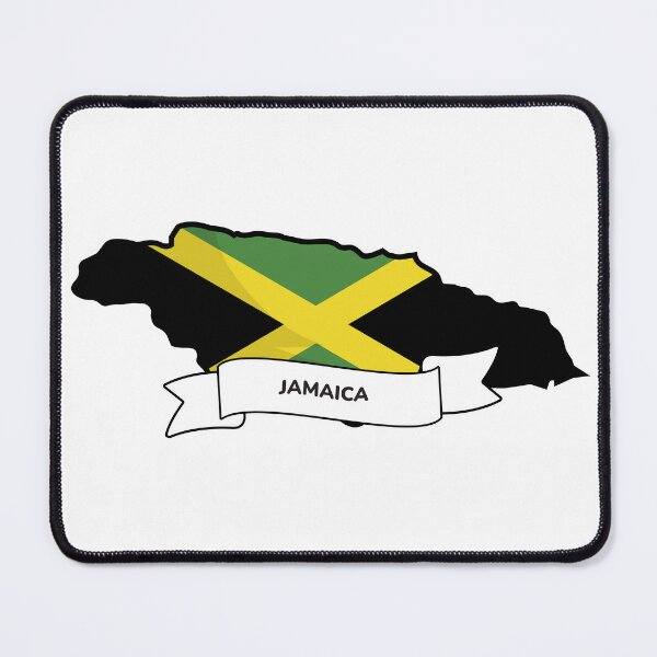 Item preview, Jamaica Map Flag Silhouette Graphic designed and sold by Travel.Art.