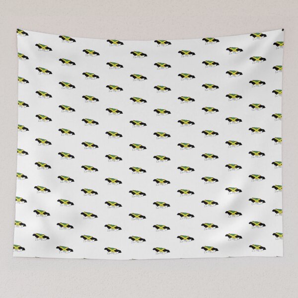 Item preview, Jamaica Map Flag Silhouette Graphic designed and sold by Travel.Art.