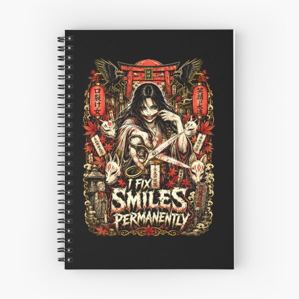 Item preview, Permanent Smile Japanese Horror Metal Graphic Tee Design designed and sold by Tong4130.