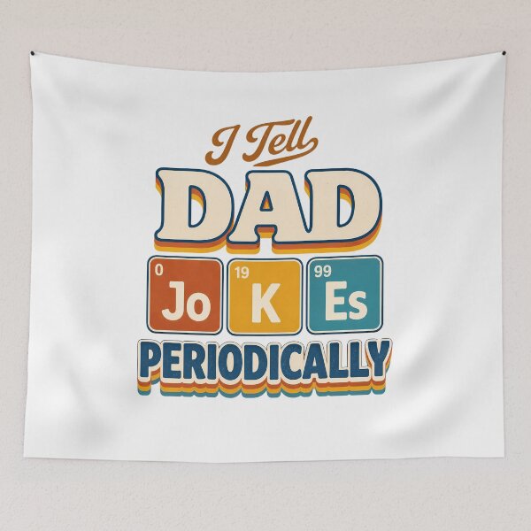 Item preview, I Tell Dad Jokes Periodically Funny Science Pun Vintage Chemistry Periodical Table Chart designed and sold by FernaRoje.