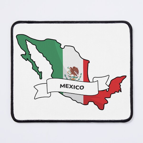 Item preview, Mexico Map Flag Silhouette Graphic designed and sold by Travel.Art.