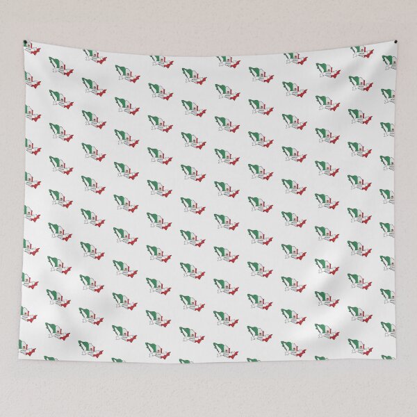 Item preview, Mexico Map Flag Silhouette Graphic designed and sold by Travel.Art.