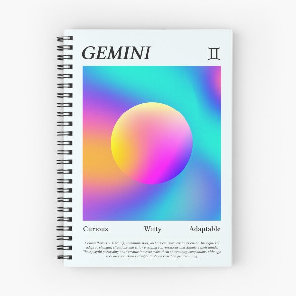 Artikelvorschau, Gemini Positive Energy Vibes Gradient entworfen und verkauft von Woketoon.