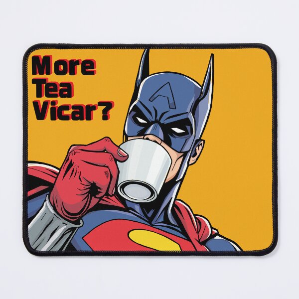 Item preview, Superhero drinking tea  designed and sold by The Curious Cow.