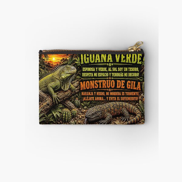 Item preview, Green Iguana & Gila Monster | Spanish Vintage Reptile Design | Iguana Verde & Monstruo de Gila designed and sold by Alchemy Forge.