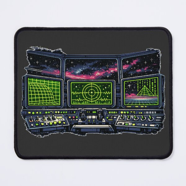 Item preview, Vintage Anime Synthwave Control Room designed and sold by KungPowUnicorn.