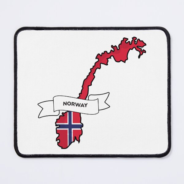 Item preview, Norway Map Flag Silhouette Graphic designed and sold by Travel.Art.