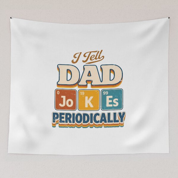 Item preview, I Tell Dad Jokes Periodically Funny Science Pun Vintage Chemistry Periodical Table Chart designed and sold by FernaRoje.