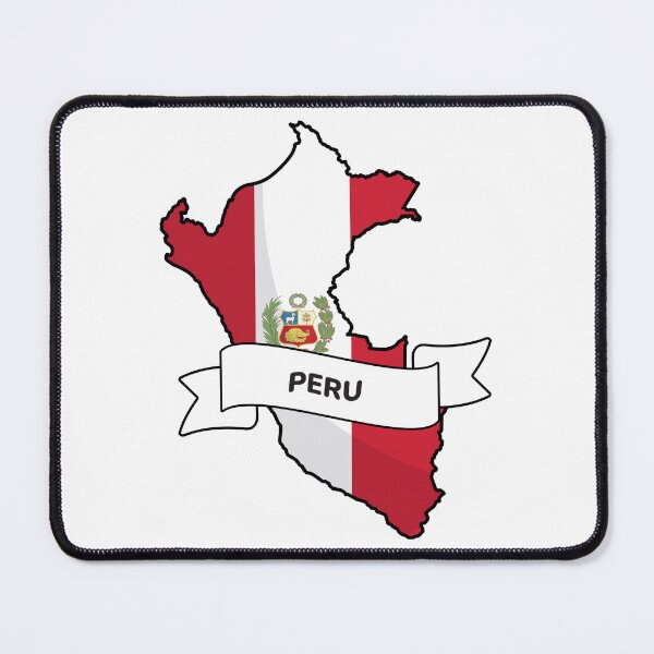 Item preview, Peru Map Flag Silhouette Graphic designed and sold by Travel.Art.