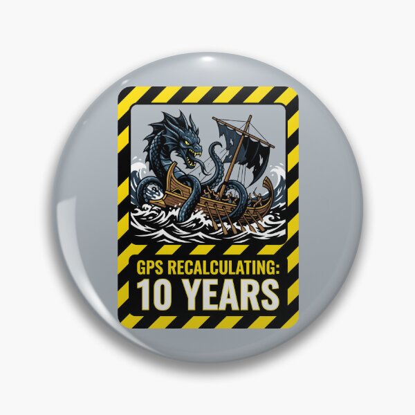 Item preview, GPS Recalculating Kraken and Galley designed and sold by SplashTastic.